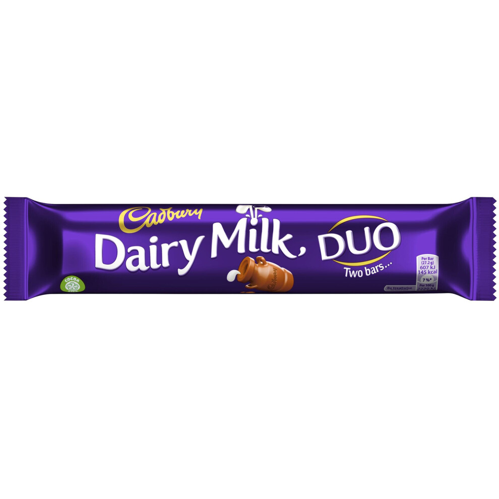 Cadbury Dairy Milk Duo Chocolate Bars - 36x58.6g