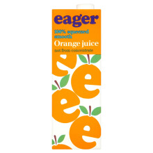 Eager Smooth Orange Juice - 8x1ltr