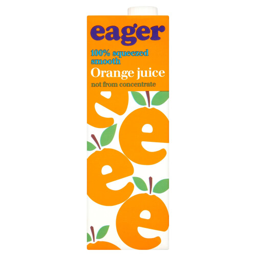 Eager Smooth Orange Juice - 8x1ltr