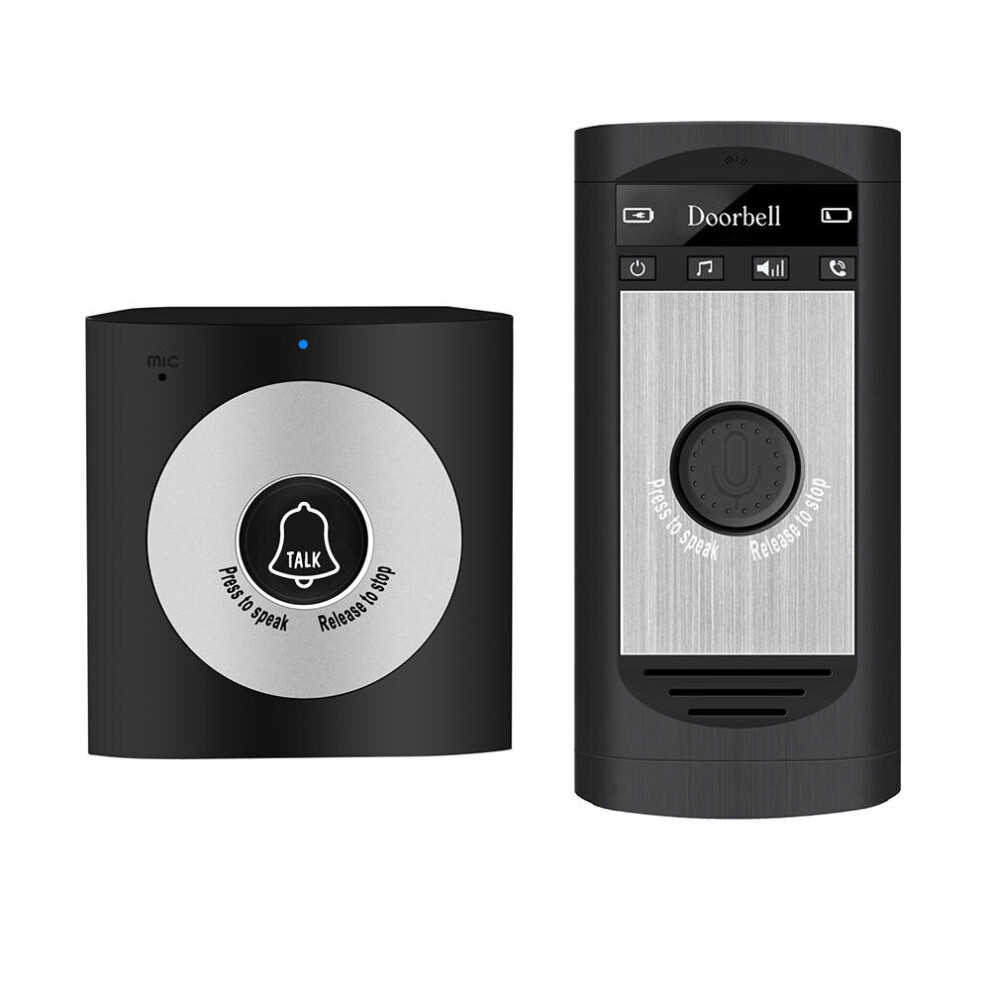 H7a Wireless Doorbell Wireless Voice Call Doorbell Intercom Usb Rechargeable 200M Long Distance Automatic Call Bell Intelligent Electronic Waterproof 4151093688258