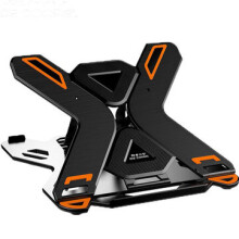 E5 Laptop Cooler Notebook Cooling Pad 8 Gear Regulation 360 Degrees Rotation Stand Lift Bracket foldable Phone Bracket Stand for 12-17 inch Laptops BL
