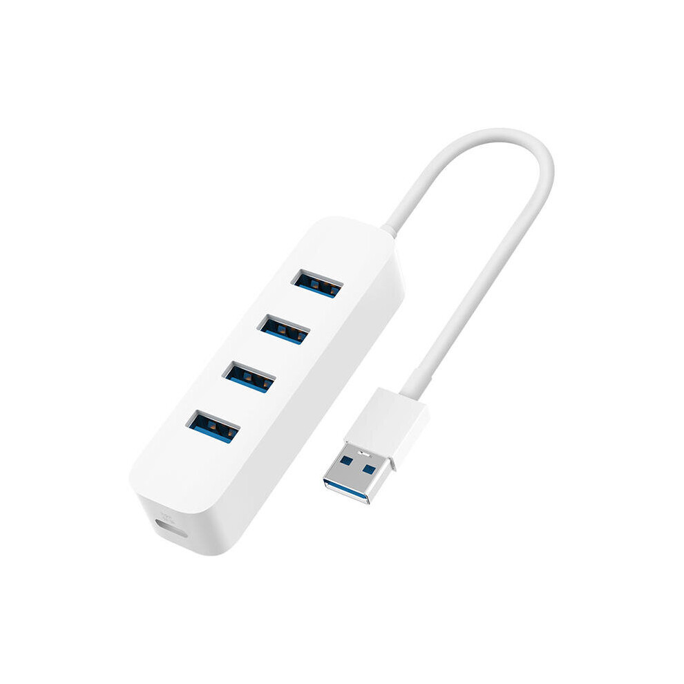 Photos - Card Reader / USB Hub Keshen Xiaomi 4 Ports USB3.0 Hub with Stand-by Power Supply Interface USB Hub Charger Extender Extension Connector Adapter for Mobi 
