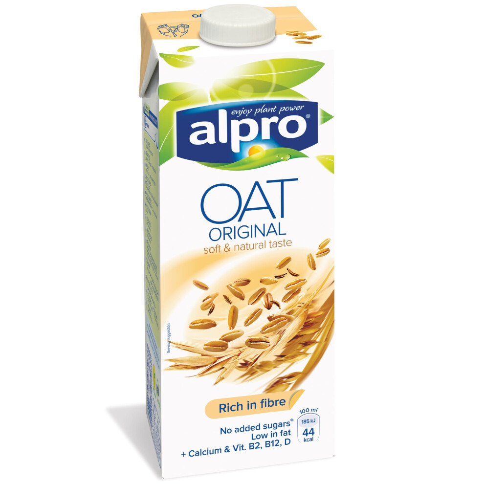 Alpro Oat Drink Milk Alternative Cartons - 8X1ltr