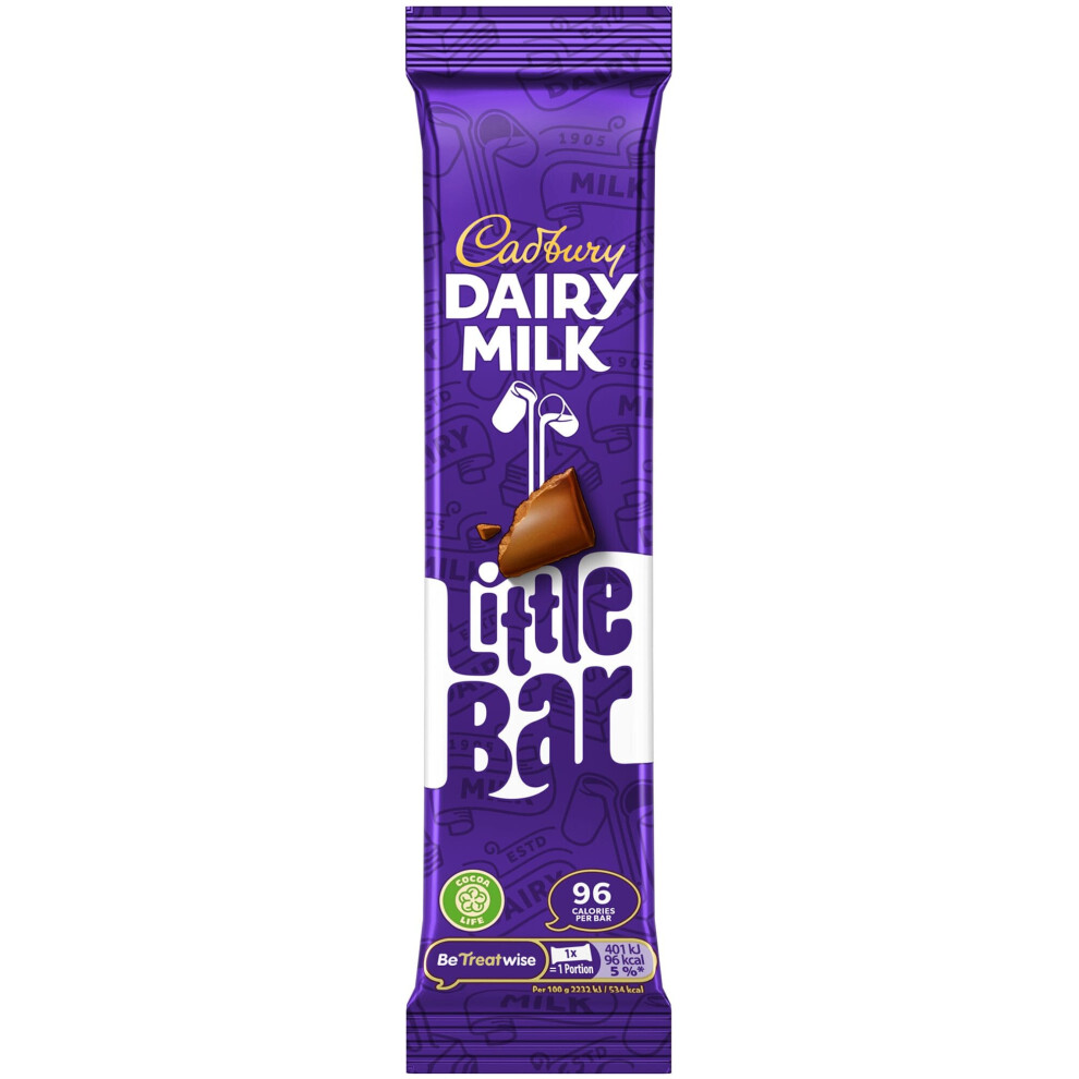 Cadbury Dairy Milk Little Chocolate Bars - 60X18g