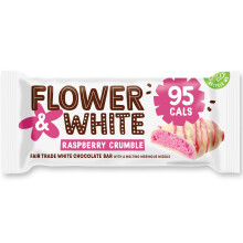 Flower & White Gluten Free Raspberry Crumble Meringue Bars - 12x20g