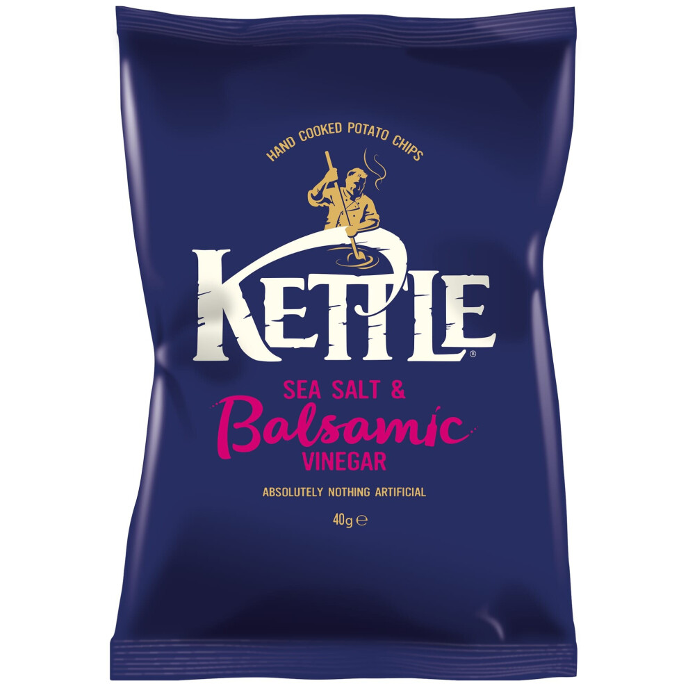 Kettle Chips Kettle Sea Salt & Balsamic Vinegar Crisps - 18X40g