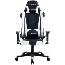 (White) Gtforce Pro Fx Reclining Sports Racing Gaming Office Desk Pc Car Faux Leather Chair (Blue)