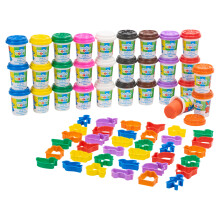 71 Piece Play Dough Tubs Set Kids Art Craft Shapes Modelling Gift Toy