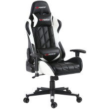 (White) GTFORCE PRO GT Reclining Sports Racing Gaming Office Desk PC CAR Faux Leather Chair (Blue)