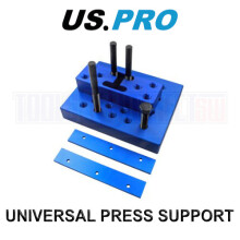 US PRO Tools Universal Adjustable Press Block Plate 6157 – For Bearings, Hubs & Suspension, Includes Main & Small Block, Plates & Threaded Bars