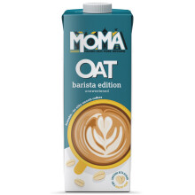 Moma Barista Edition Unsweetened Oat Milk - 6x1ltr