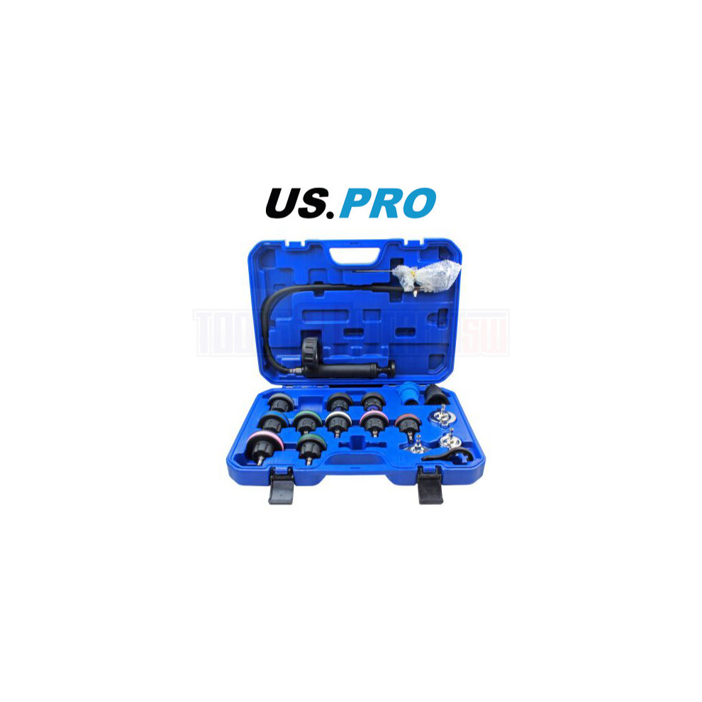 Us Pro Tools 19 Piece Coolant System Pressure Tester Kit 5226 5060599864235
