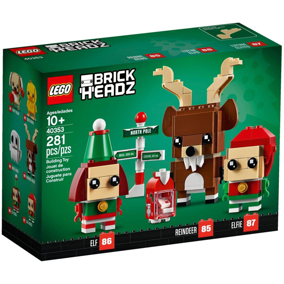 LEGO Brickheadz Reindeer, Elf and Elfie 40353