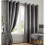Alan Symonds Blackout Curtains Eyelet Ring Top, Polyester Velvet, Silver  66" X 54" 1