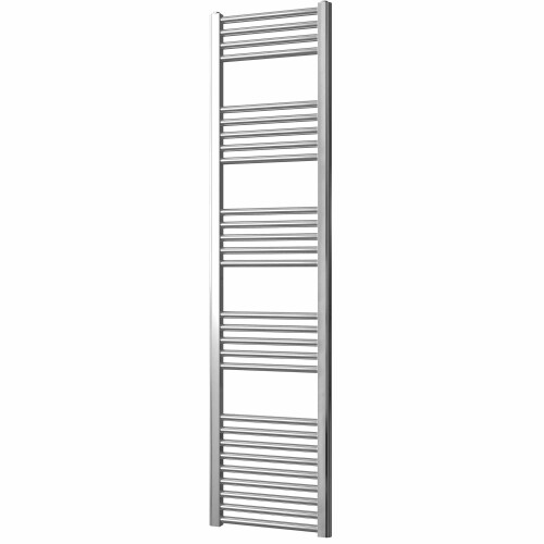 Greened House 400mm wide x 1600mm high Chrome Flat Central Heating Towel Rail Designer Straight Towel radiator