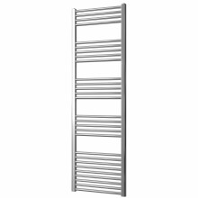 Greened House 500mm wide x 1600mm high Chrome Curved Central Heating Towel Rail Designer Straight Towel radiator