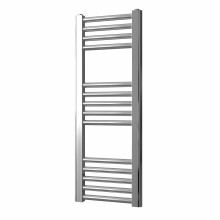 Greened House 300mm wide x 800mm high Chrome Flat Central Heating Towel Rail Designer Straight Towel radiator