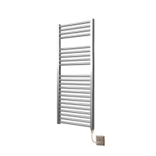 Extra High Heat Output Chrome Electric Towel Rail 500 x 1200mm Curved Bathroom Radiator Heater