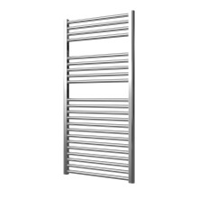 Extra High Heat Output Chrome Central Heating Towel Rail 600 x 1200mm Flat Bathroom Radiator Heater