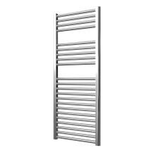 Extra High Heat Output Chrome Central Heating Towel Rail 500 x 1200mm Flat Bathroom Radiator Heater