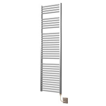Extra High Heat Output Chrome Electric Towel Rail 500 x 1800mm Curved Bathroom Radiator Heater