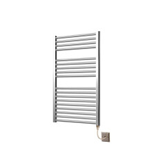 Extra High Heat Output Chrome Electric Towel Rail 600 x 1000mm Flat Bathroom Radiator Heater