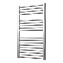 Extra High Heat Output Chrome Central Heating Towel Rail 600 x 1000mm Curved Bathroom Radiator Heater