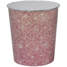 JVL Small Pink Sparkle Waste Paper Bin, 24.5cm x 26.5cm approx