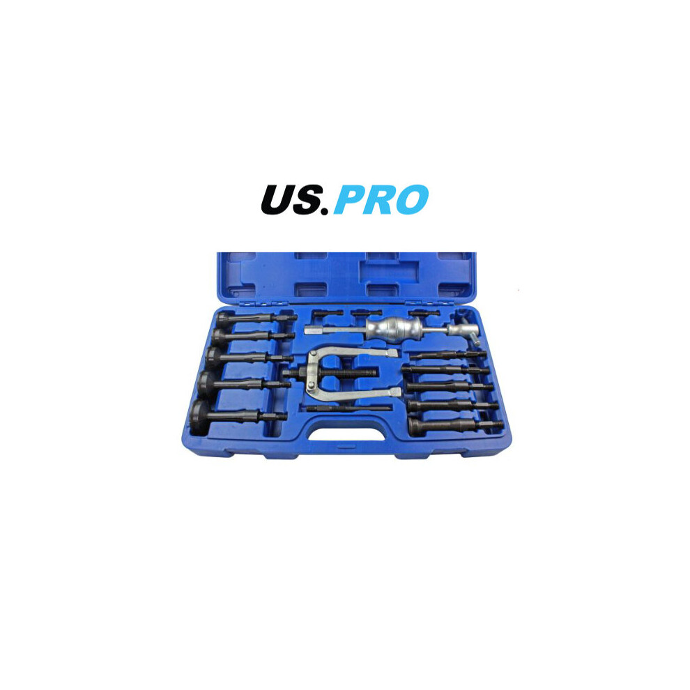 US PRO Tools Bearing Extractor Puller Remover Inner Blind Bearing Removal Set 16pcs