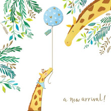 New Arrival Boy New Baby Greeting Card By The Curious Inksmith Greetings Cards