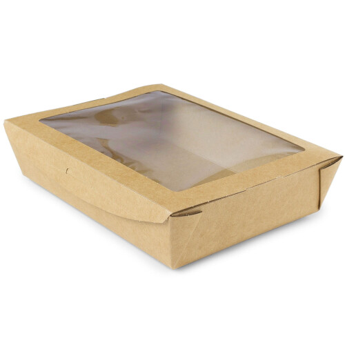 Vegware Compostable Large Window Boxes 1100ml - 1x300