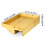 Bamboo Clip-On Bedside Shelf Ergonomic Space Saver Frame Side Table M&W 5