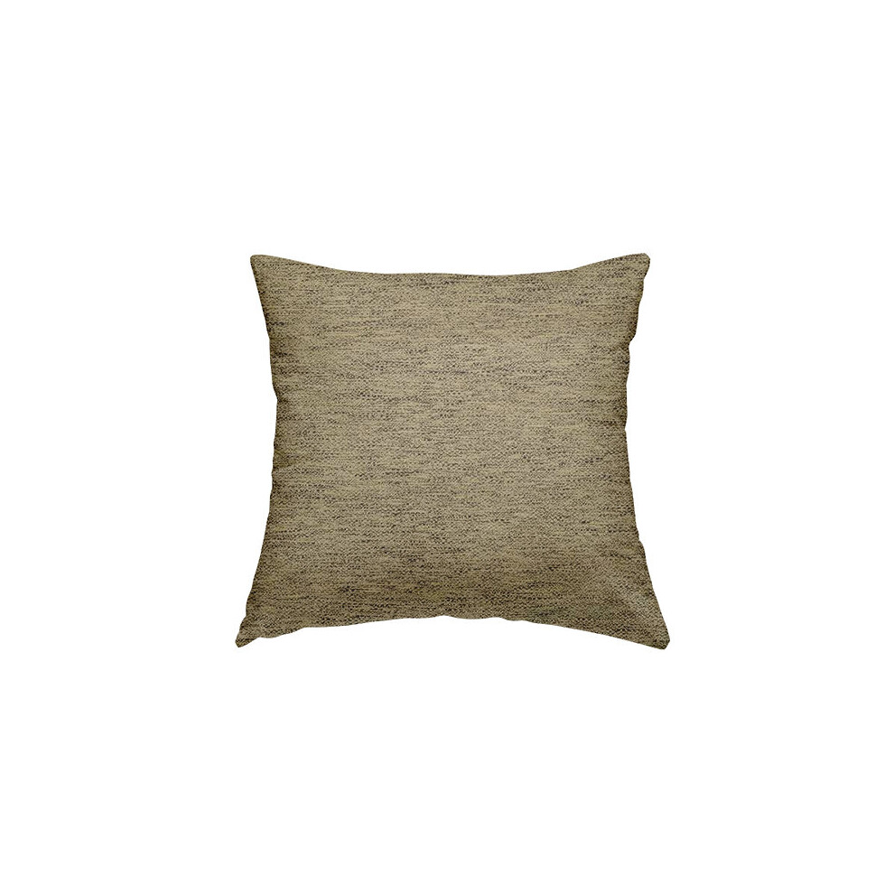 (Large) Chenille Fabric Textured Brown Beige Plain Cushions Piped Finish Handmade To Order-image-OPC-P7DHYGT-NEW