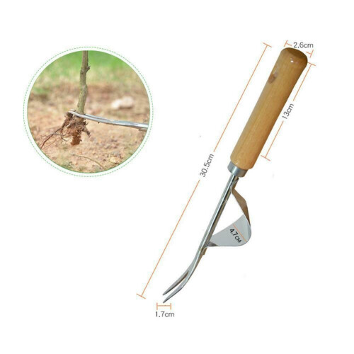 Garden Weeding Tool Stainless Steel Hand Weeder Tool Weed Remover Grass Puller Fork Trimmer Prying Tool 1