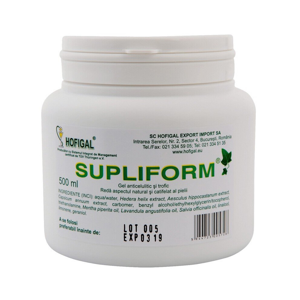 Supliform Body Care Gel, 500 ml, Hofigal