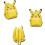 Pikachu School Backpack 16" Book Bag With Ear 3