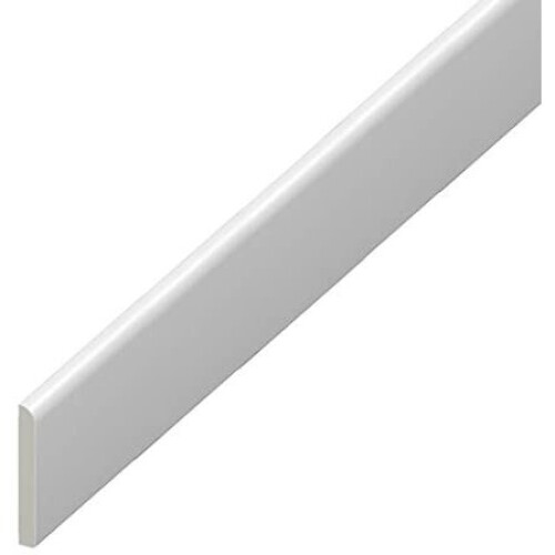 65mm uPVC Architrave - Plastic Skirting Board - 1m Length