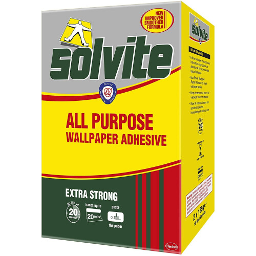 Solvite AllPurpose Wallpaper Adhesive, Reliable Adhesive for Wallpaper