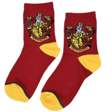 (GRYFFINDOR) 1Pair Of Harry Potter Socks House LOGO