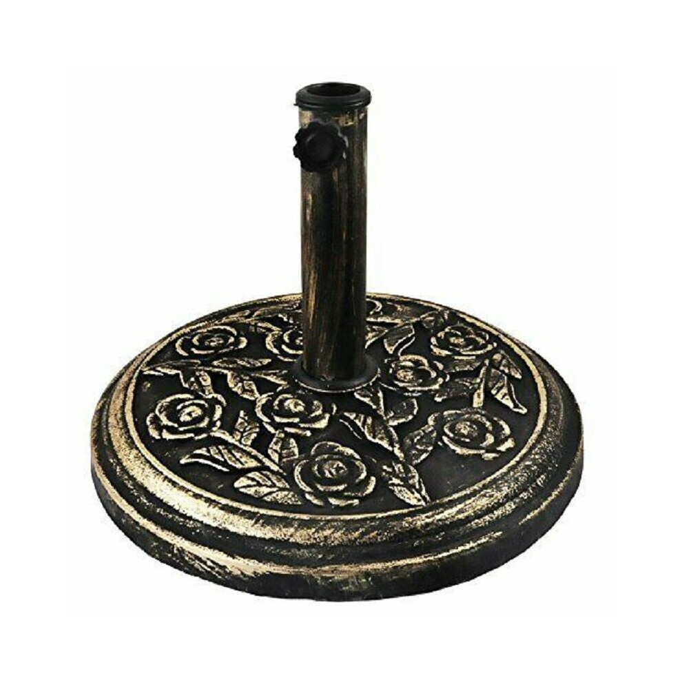 Cast Iron Effect Parasol Base Umbrella Stand Weights Garden Heavy Duty G-0231