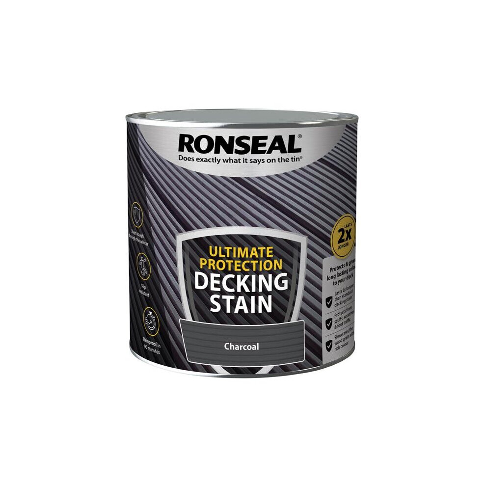 Ronseal Ultimate Protection Decking Stain Charcoal 2.5 litre 39108