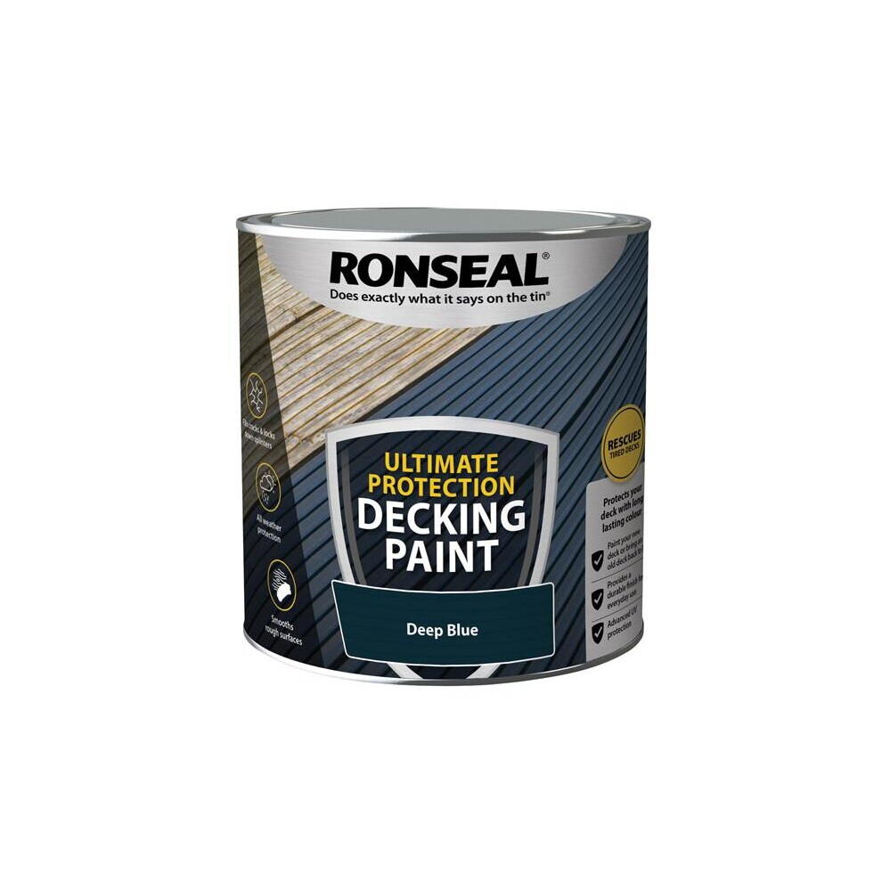 Ronseal Ultimate Protection Decking Paint Deep Blue 2.5 Litre 39147