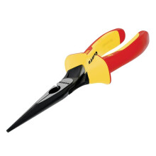 Pinzas Bahco de pico semi-redondo con mangos aislados, acabado fosfatado, 160 mm - 2430 S-160