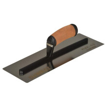 DeWALT 0.5mm FLEX Stainless Steel Curved Trowel, Leather Handle 14in EU 2-987