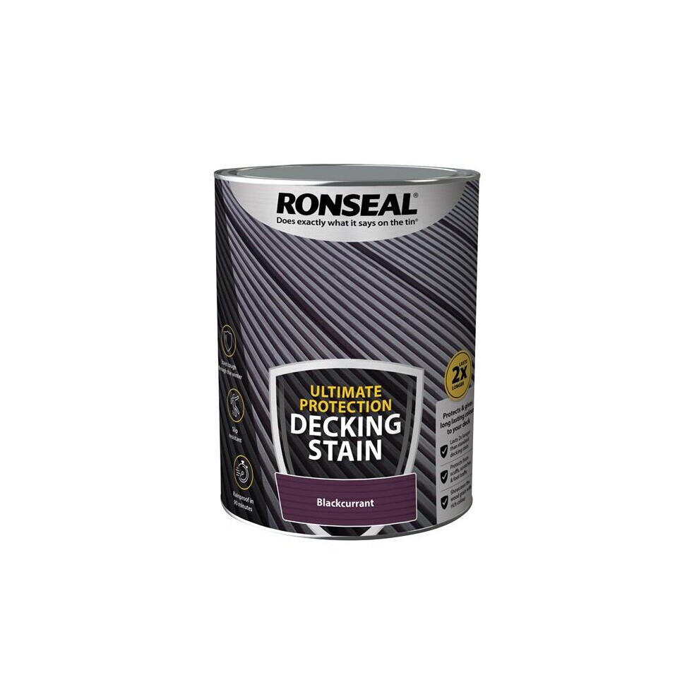 Ronseal Ultimate Protection Decking Stain Blackcurrant 5 Litre 39220