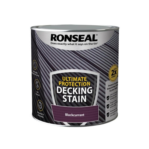 Ronseal Ronseal Ultimate Protection Decking Stain Blackcurrant 2.5 litre 39219
