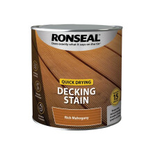 Ronseal Quick Drying Decking Stain Rich Mahogany 2.5 litre 39076