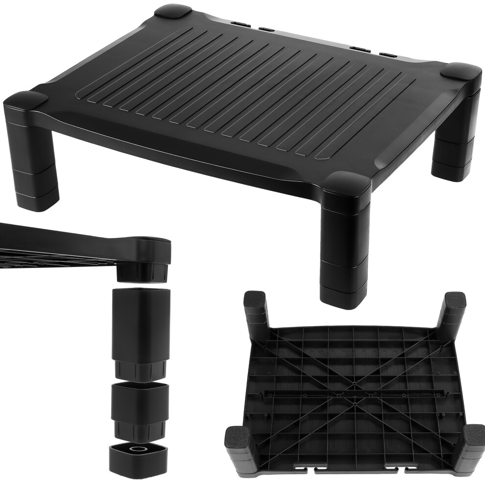 Monitor Stand Computer Screen Riser Printer Small Tv Height Adjustable Desk 602217553821