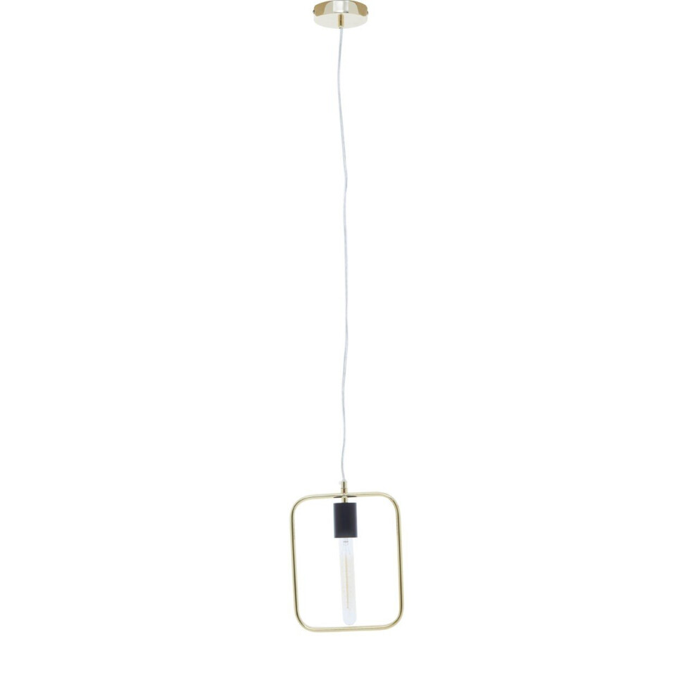 Premier Housewares Lavis And Finish Pendant Black/Gold/Light