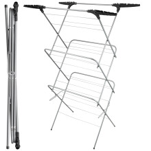 Indoor Clothes Airer Horse Maiden Dryer Stand Drying Rack 3 Tier 20M